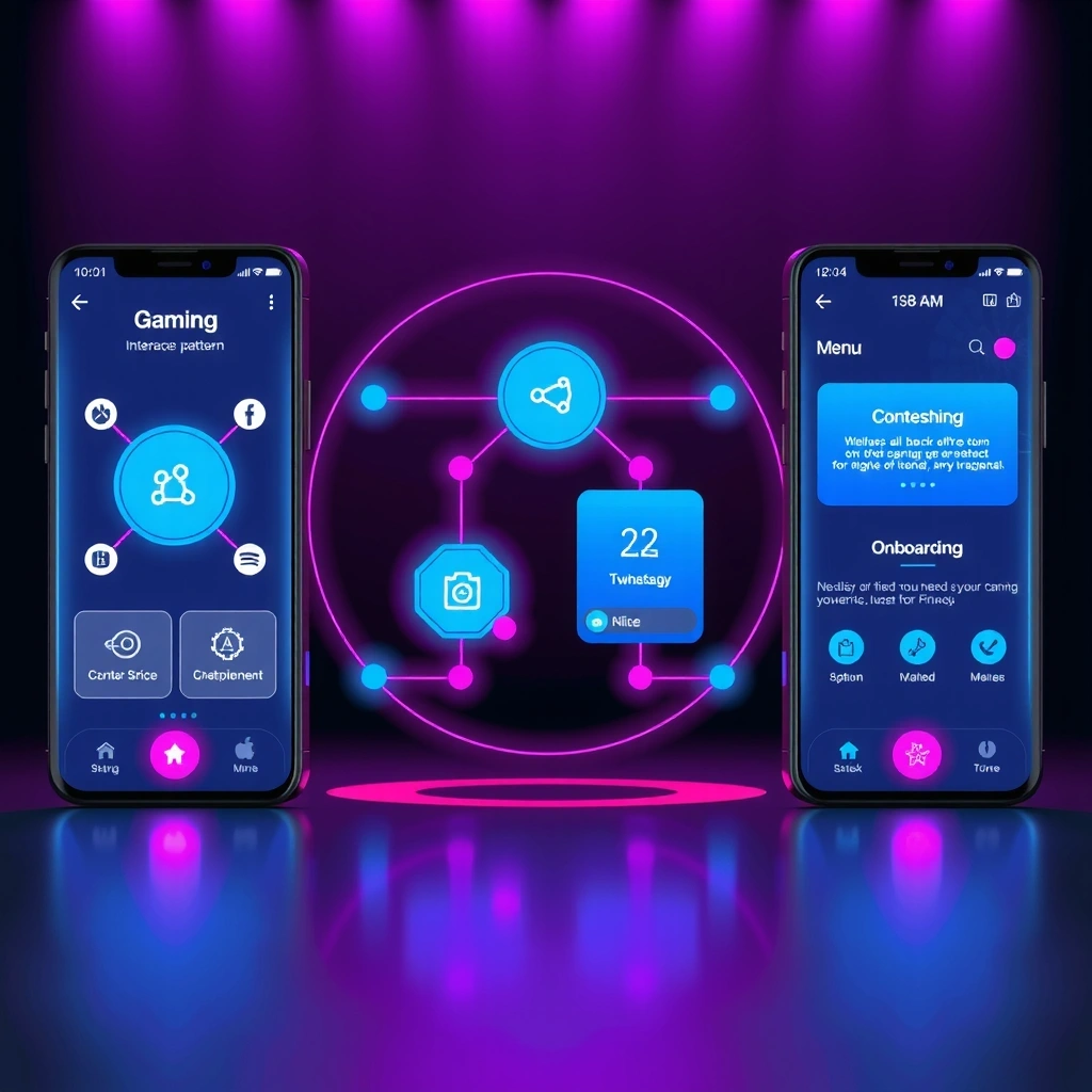 Wireframes gaming interface